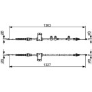 1 987 482 453 Seilzug, Feststellbremse 1 987 482 453 Seilzug, Feststellbremse