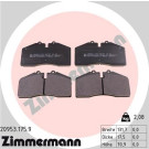Zimmermann | Bremsbelagsatz, Scheibenbremse | 20953.175.9
