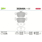 Valeo | Bremsbelagsatz, Scheibenbremse | 302649A