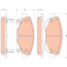 GDB3511 Bremsbelagsatz, Scheibenbremse GDB3511 Bremsbelagsatz, Scheibenbremse