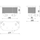 Mahle | Ölkühler, Motoröl | CLC 322 000P