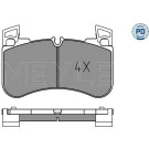 Meyle | Bremsbelagsatz, Scheibenbremse | 025 205 8117/PD