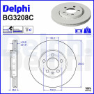 Delphi | Bremsscheibe | BG3208C