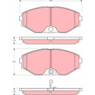 GDB3273 Bremsbelagsatz, Scheibenbremse GDB3273 Bremsbelagsatz, Scheibenbremse
