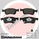 Zimmermann | Bremsbelagsatz, Scheibenbremse | 26594.175.1