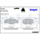 Delphi | Bremsbelagsatz, Scheibenbremse | LP1601