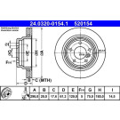 ATE | Bremsscheibe | 24.0320-0154.1