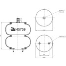FEBI BILSTEIN 45759 Federbalg, Luftfederung
