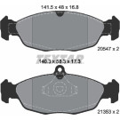 Textar | Bremsbelagsatz, Scheibenbremse | 2054701
