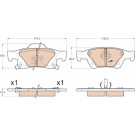 GDB4448 Bremsbelagsatz, Scheibenbremse COTEC GDB4448 Bremsbelagsatz, Scheibenbremse COTEC