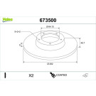 673500 Bremsscheibe COATED