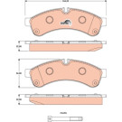 GDB1780 Bremsbelagsatz, Scheibenbremse COTEC GDB1780 Bremsbelagsatz, Scheibenbremse COTEC