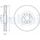 Delphi | Bremsscheibe | BG4814C