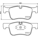 Hella Pagid | Bremsbelagsatz, Scheibenbremse | 8DB 355 019-771