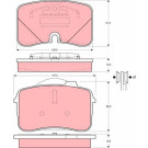 GDB961 Bremsbelagsatz, Scheibenbremse GDB961 Bremsbelagsatz, Scheibenbremse