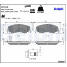 Delphi | Bremsbelagsatz, Scheibenbremse | LP1919