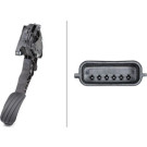 Hella | Sensor, Fahrpedalstellung | 6PV 009 978-781