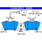 13.0460-2859.2 Bremsbelagsatz, Scheibenbremse
