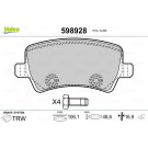 Valeo | Bremsbelagsatz, Scheibenbremse | 598928