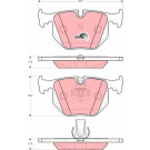 GDB1527 Bremsbelagsatz, Scheibenbremse COTEC GDB1527 Bremsbelagsatz, Scheibenbremse COTEC