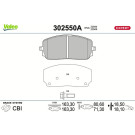 Valeo | Bremsbelagsatz, Scheibenbremse | 302550A Valeo | Bremsbelagsatz, Scheibenbremse | 302550A
