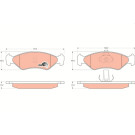 GDB1221 Bremsbelagsatz, Scheibenbremse COTEC