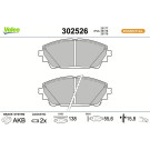 Valeo Bremsbelagsatz, Scheibenbremse ESSENTIAL 302526