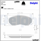 Delphi | Bremsbelagsatz, Scheibenbremse | LP1010 Delphi | Bremsbelagsatz, Scheibenbremse | LP1010