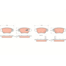 GDB1352 Bremsbelagsatz, Scheibenbremse COTEC