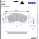 Delphi | Bremsbelagsatz, Scheibenbremse | LP1545