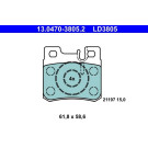 13.0470-3805.2 Bremsbelagsatz, Scheibenbremse ATE Ceramic