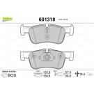 Valeo | Bremsbelagsatz, Scheibenbremse | 601318