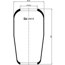 FEBI BILSTEIN 20916 Federbalg, Luftfederung