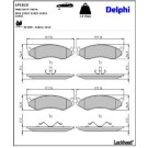 Delphi Bremsbelagsatz, Scheibenbremse LP1615
