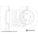 Blue Print | Bremsscheibe | ADG043244