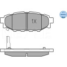 Meyle | Bremsbelagsatz, Scheibenbremse | 025 242 7114/W