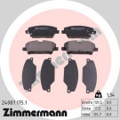 Zimmermann | Bremsbelagsatz, Scheibenbremse | 24087.175.1