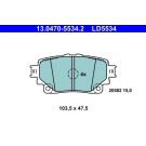 Bremsbelagsatz, Scheibenbremse ATE Ceramic 13.0470-5534.2