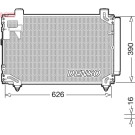 Denso | Kondensator, Klimaanlage | DCN50044