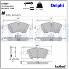 Delphi | Bremsbelagsatz, Scheibenbremse | LP2099