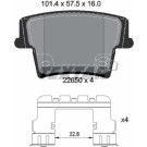 Textar Bremsbelagsatz, Scheibenbremse Q+ 2265001