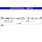 ATE | Seilzug, Feststellbremse | 24.3727-0743.2 + 24.3727-0744.2