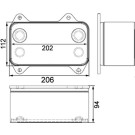 Mahle | Ölkühler, Motoröl | CLC 63 000P