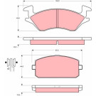 GDB769 Bremsbelagsatz, Scheibenbremse