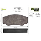 Valeo | Bremsbelagsatz, Scheibenbremse | 872921
