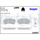 Delphi | Bremsbelagsatz, Scheibenbremse | LP2146