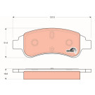 GDB1563 Bremsbelagsatz, Scheibenbremse COTEC GDB1563 Bremsbelagsatz, Scheibenbremse COTEC