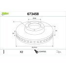 Valeo | Bremsscheibe | 673458