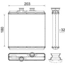 Mahle | Wärmetauscher, Innenraumheizung | AH 183 000P