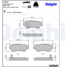 Delphi | Bremsbelagsatz, Scheibenbremse | LP967